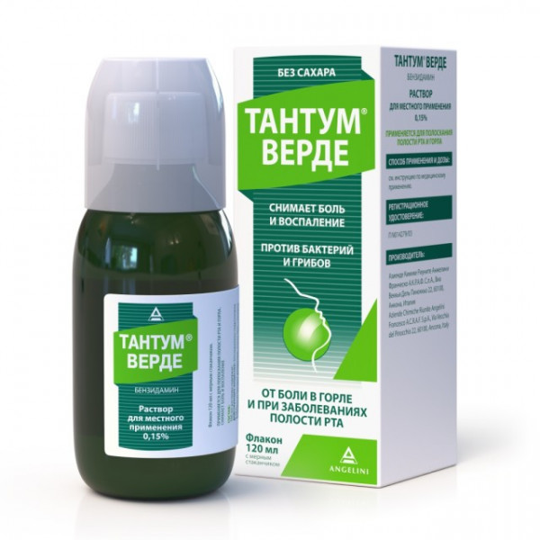 Tantum Verde external solution 0.15% 120ml