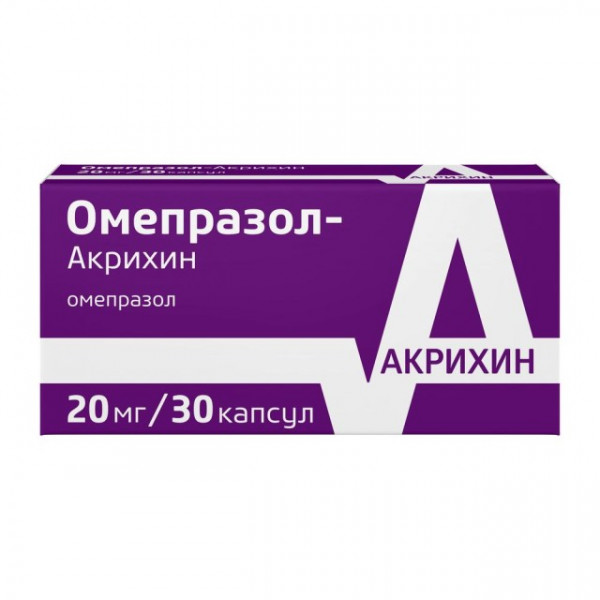 Omeprazole Akrikhin capsules 20mg №30