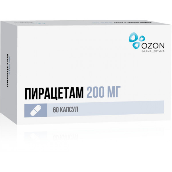 Piracetam tablets 200 mg No. 60