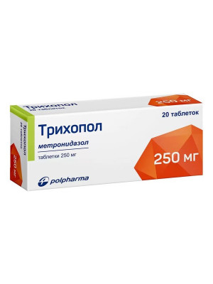 Trichopolum tablets 250 mg No. 20