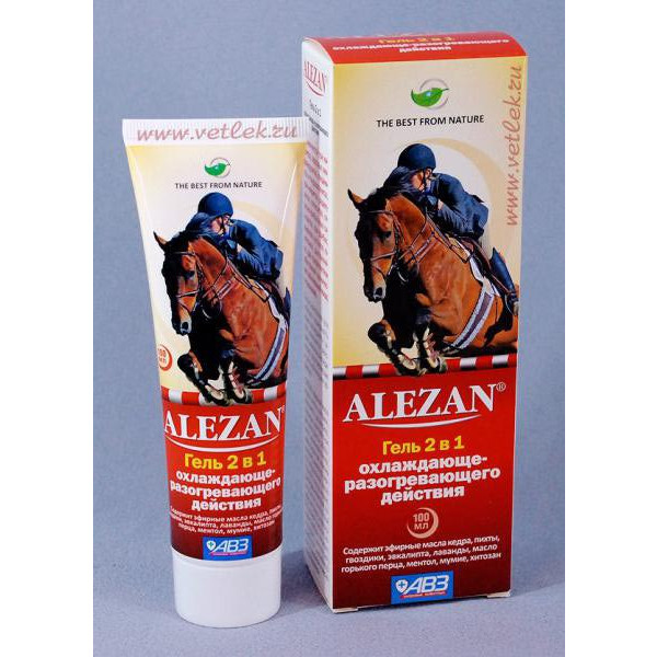 Alezan gel 2 in 1 with a cooling-warming effect, 100ml