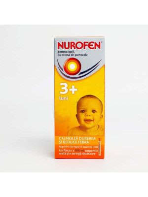 Нурофен для детей суспензия внутрь с апельсиновым привкусом 100мл 