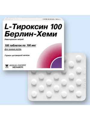 L-тироксин таб 100мкг 100 шт